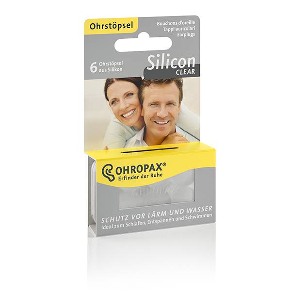 OHROPAX Ohrstöpsel Gehörschutz Silikon Silicon Clear 6er Pack Menge nach Wahl 